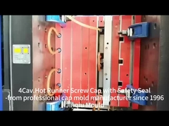 4 rongga 65mm leher petro jerrycan cap cetakan cold runner