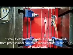 16 rongga 2 bagian perakitan 32mm flip cap bagian ke atas dalam cold runner