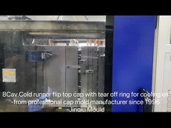 8 rongga 28mm leher anti pencurian flip cap untuk botol jus cetakan dingin runner