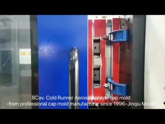 Cetakan tutup semprotan 52mm dengan 8 rongga di cold runner