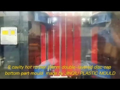 8 rongga 24-410 Disc Top Cap Up Bagian PP Injeksi cetakan untuk mesin 160-200T