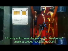 Cetakan pipa dropper 12 rongga dingin dari bahan PP